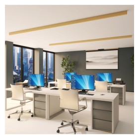 Lineare LED - Deckenaufbauleuchte - RICHARD elfenbein- 0,5 m - 1m - 1,5m - 2m - Dimmbar