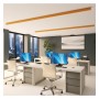 Lineare LED - Deckenaufbauleuchte - RICHARD pastellgelb- 0,5 m - 1m - 1,5m - 2m - Dimmbar