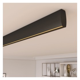 Lineare LED - Deckenaufbauleuchte - RICHARD schwarz- 0,5 m - 1m - 1,5m - 2m - Dimmbar