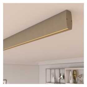 Lineare LED - Deckenaufbauleuchte - RICHARD steingrau- 0,5 m - 1m - 1,5m - 2m - Dimmbar
