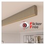 Lineare LED - Deckenaufbauleuchte - RICHARD steingrau- 0,5 m - 1m - 1,5m - 2m - Dimmbar