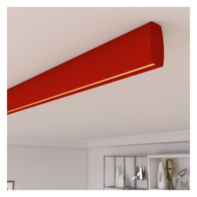 Lineare LED - Deckenaufbauleuchte - RICHARD Tomatenrot - 0,5 m - 1m - 1,5m - 2m - Dimmbar