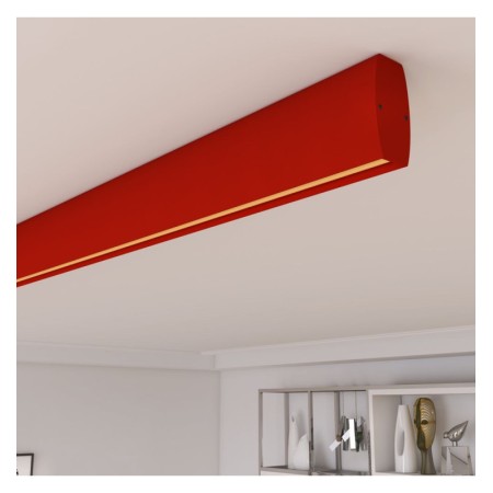 Lineare LED - Deckenaufbauleuchte - RICHARD Tomatenrot - 0,5 m - 1m - 1,5m - 2m - Dimmbar