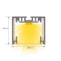 Linearlampe Pendelleuchte - MÜNCHEN MINI SILBER - 0.44m - 0.94m - 1.44m - 1.94m - IP54 - Dimmbar