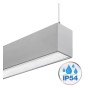 Linearlampe Pendelleuchte - MÜNCHEN MINI SILBER - 0.44m - 0.94m - 1.44m - 1.94m - IP54 - Dimmbar