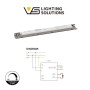 Linearlampe Pendelleuchte LED - ANTONIUS Azurblau - 0,5 m - 1m - 1,5m - 2m - Dimmbar