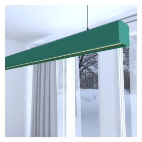 Linearlampe Pendelleuchte LED - ANTONIUS Patinagrün - 0,5 m - 1m - 1,5m - 2m - Dimmbar