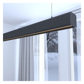 Linearlampe Pendelleuchte LED - ANTONIUS SCHWARZ - 0,5 m - 1m - 1,5m - 2m - Dimmbar