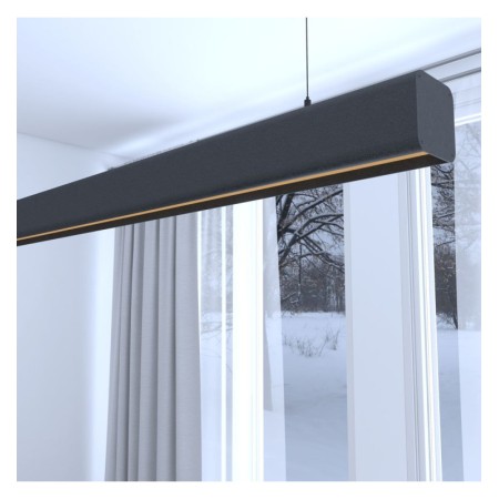 Linearlampe Pendelleuchte LED - ANTONIUS SCHWARZ - 0,5 m - 1m - 1,5m - 2m - Dimmbar