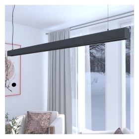 Linearlampe Pendelleuchte LED - ANTONIUS SCHWARZ - 0,5 m - 1m - 1,5m - 2m - Dimmbar