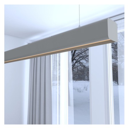 Linearlampe Pendelleuchte LED - ANTONIUS Steingrau- 0,5 m - 1m - 1,5m - 2m - Dimmbar