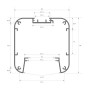 Linearlampe Pendelleuchte LED - ANTONIUS Weiss - 0,5 m - 1m - 1,5m - 2m - Dimmbar