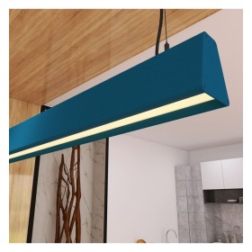 Linearlampe Pendelleuchte LED - CARMEN Azurblau - 0,5 m - 1m - 1,5m - 2m - Dimmbar
