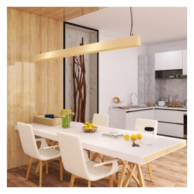 Linearlampe Pendelleuchte LED - CARMEN elfenbein- 0,5 m - 1m - 1,5m - 2m - Dimmbar