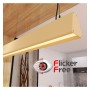Linearlampe Pendelleuchte LED - CARMEN elfenbein- 0,5 m - 1m - 1,5m - 2m - Dimmbar