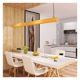 Linearlampe Pendelleuchte LED - CARMEN pastellgelb- 0,5 m - 1m - 1,5m - 2m - Dimmbar