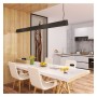 Linearlampe Pendelleuchte LED - CARMEN schwarz- 0,5 m - 1m - 1,5m - 2m - Dimmbar