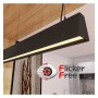 Linearlampe Pendelleuchte LED - CARMEN schwarz- 0,5 m - 1m - 1,5m - 2m - Dimmbar