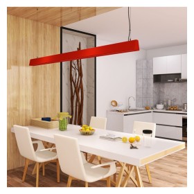 Linearlampe Pendelleuchte LED - CARMEN Tomatenrot - 0,5 m - 1m - 1,5m - 2m - Dimmbar