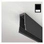Linearlampe Pendelleuchte LED - LOLA Schwarz - 0,5 m - 1m - 1,5m - 2m - Dimmbar
