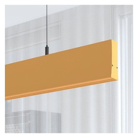 Linearlampe Pendelleuchte LED - LOLA Strukturpastellgelb - 0,5 m - 1m - 1,5m - 2m - Dimmbar