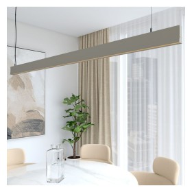 Linearlampe Pendelleuchte LED - LOLA Struktursteingrau - 0,5 m - 1m - 1,5m - 2m - Dimmbar