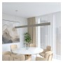Linearlampe Pendelleuchte LED - LOLA Struktursteingrau - 0,5 m - 1m - 1,5m - 2m - Dimmbar