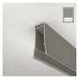 Linearlampe Pendelleuchte LED - LOLA Struktursteingrau - 0,5 m - 1m - 1,5m - 2m - Dimmbar