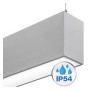 Linearlampe Pendelleuchte LED - MÜNCHEN SILBER - 0,5 m - 1m - 1,5m - 2m - IP54 - Dimmbar