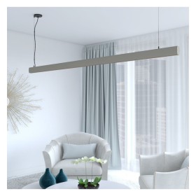 Linearlampe Pendelleuchte LED - RICHARD Grau - 0,5 m - 1m - 1,5m - 2m - Dimmbar