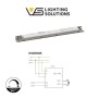 Linearlampe Pendelleuchte LED - RICHARD Schwarz - 0,5 m - 1m - 1,5m - 2m - Dimmbar