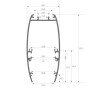 Linearlampe Pendelleuchte LED - RICHARD Weiss - 0,5 m - 1m - 1,5m - 2m - Dimmbar