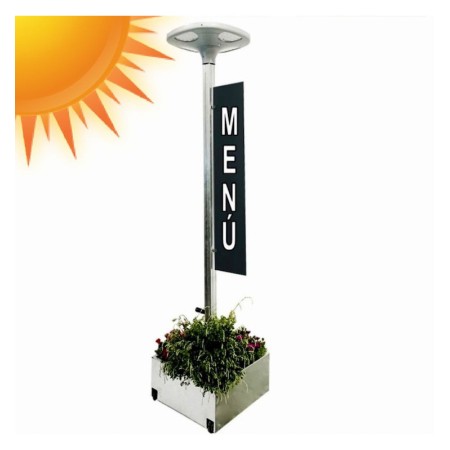 LED Strassenleuchte SOLAR 100W SUNWAY + Höhenverstellbarer tragbarer Ständer mit Rädern
