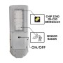 Solar LED Strassenleuchte 120W PROFESSIONELL ULTRA SLIM - Bewegungsmelder 150lm/W