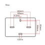 LED Leuchtfeuer - Slim - 3W - Rechteckig Schwarz - Oberfläche - Innen Aussen - IP65