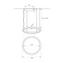 LED-Pendelleuchte - Rund Weiss - 37W - SPACE VENUS - 60cm