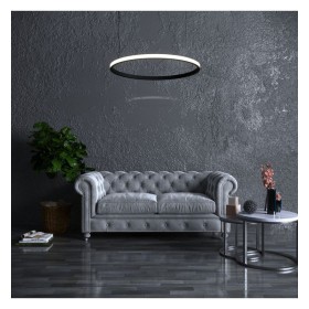 LED-Pendelleuchte - Rund Schwarz - 37W - SPACE VENUS - 60cm