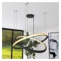 LED-Pendelleuchte - Rund Schwarz - 54W - SPACE VENUS - 90cm