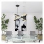 LED-Pendelleuchte - Rund Schwarz - 54W - SPACE VENUS - 90cm