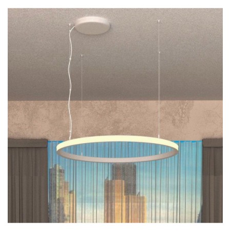 LED-Pendelleuchte - Rund Weiss - 54W - SPACE VENUS - 90cm