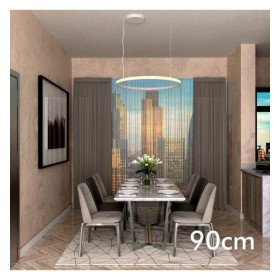 LED-Pendelleuchte - Rund Weiss - 54W - SPACE VENUS - 90cm