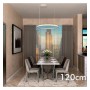LED-Pendelleuchte - Rund Weiss - 77W - SPACE VENUS - 120cm
