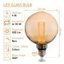 LED-Lampe - Modern - Bernsteinkristall - 4W - E27 - G125