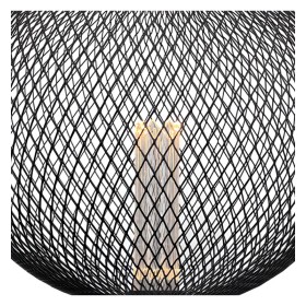 LED-Lampe - Modernes Metall - 4W E27 - Schwarz - BIG Ø200mm