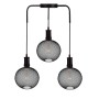 LED-Lampe - Modernes Metall - 4W E27 - Schwarz - BIG Ø200mm
