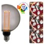 LED-Lampe - Modernes Rauchglas - 4W - E27 - G125