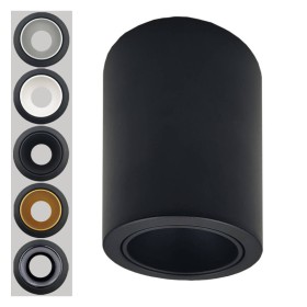 Kippbare Deckenleuchte - Serie Oculus - GU10-MR16 - Aussen schwarz