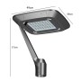LED Strassenleuchte 10W - 100W ÄTNA Philips Driver Programmierbar SMD5050 240Lm/W