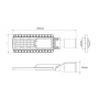 LED Strassenleuchte 40W HALLEY - HIGH LUMEN 160lm/W