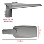 LED Strassenleuchte 60W ASKER BRIDGELUX Chip 140lm/W